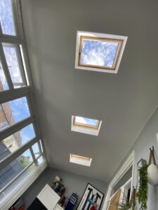 New skylights installed on a conservatory roof in Gosport.