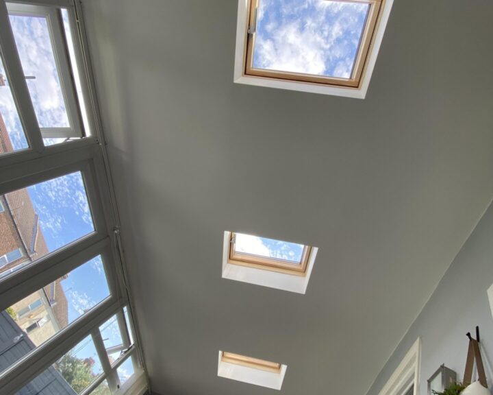 New skylights installed on a conservatory roof in Gosport.