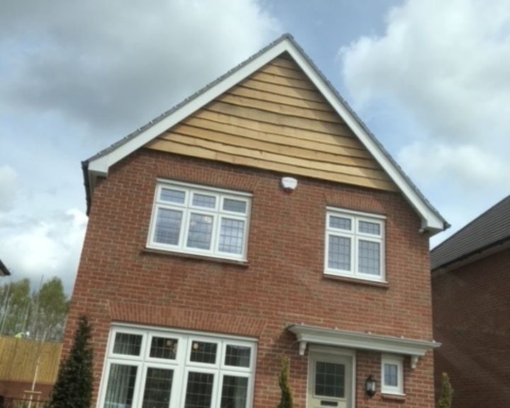 Timber cladding installed on the exterior of a house in Gosport.